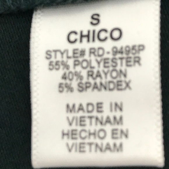 Green Flare Dress with short sleeves - Picture 3 of 3